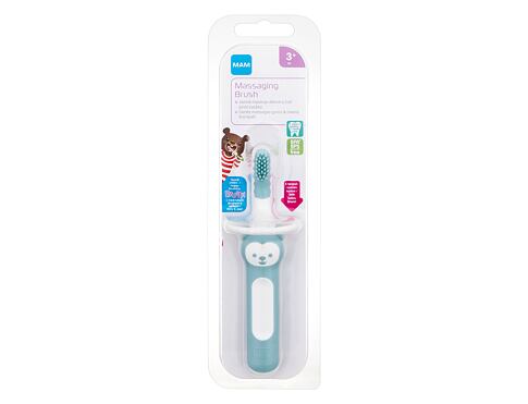 Klasický zubní kartáček MAM Baby´s Brush Massaging Brush 3m+ Turquoise 1 ks