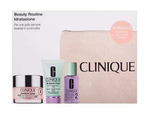 Denní pleťový krém Clinique Beauty Routine Hydration 50 ml poškozená krabička Kazeta