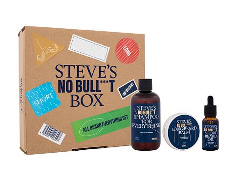 Šampon Steve´s No Bull***t All Beard Everything Set 250 ml poškozená krabička Kazeta