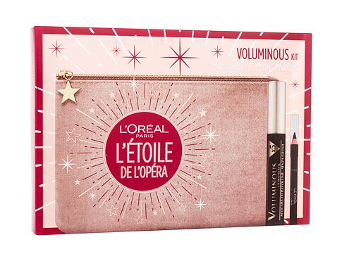 Řasenka L'Oréal Paris Voluminous Kit 7,5 ml Extra-Black bez krabičky Kazeta