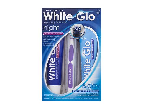 Zubní pasta White Glo Night & Day Toothpaste 100 g poškozená krabička