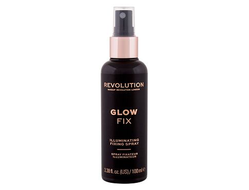 Fixátor make-upu Makeup Revolution London Glow Fix Illuminating Fixing Spray 100 ml poškozený flakon