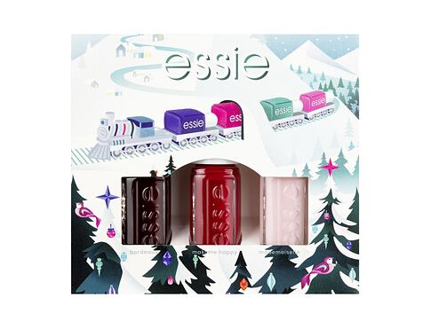 Lak na nehty Essie Nail Polish Christmas Mini Trio Pack 15 ml Bordeaux Kazeta