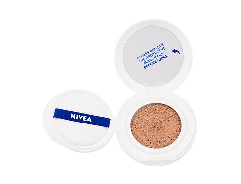 Make-up Nivea Cellular Expert Finish 3in1 Care Cushion SPF15 15 g 03 Dark poškozená krabička
