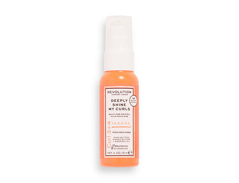 Olej na vlasy Revolution Haircare London Curl 3+4 Deeply Shine My Curls Multi-Use Hair Oil 50 ml