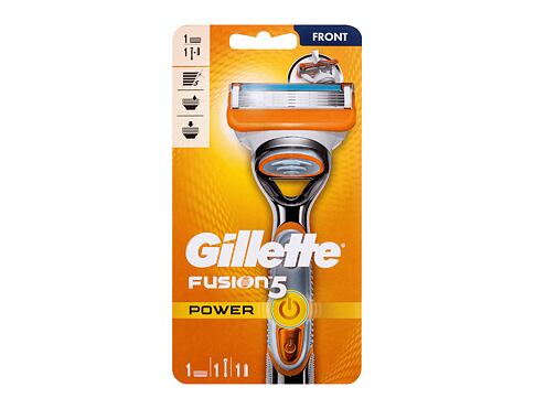 Holicí strojek Gillette Fusion5 Power Silver 1 ks poškozená krabička