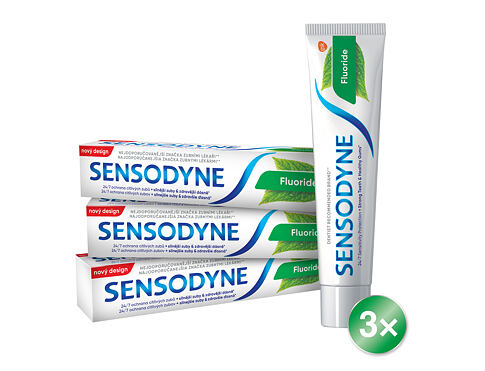 Zubní pasta Sensodyne Fluoride Trio 3x75 ml