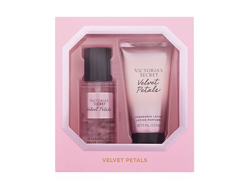 Tělový sprej Victoria´s Secret Velvet Petals SET1 75 ml poškozená krabička Kazeta