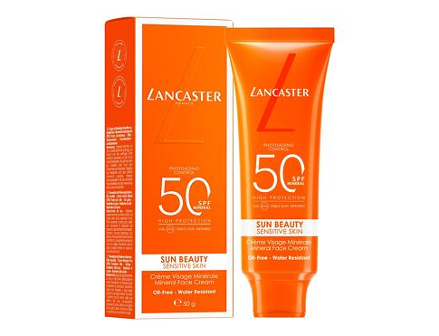 Opalovací přípravek na obličej Lancaster Sun Beauty Sensitive Skin Mineral Face Cream SPF50 50 ml