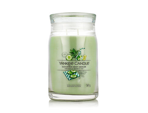 Vonná svíčka Yankee Candle Signature Cucumber Mint Cooler 567 g