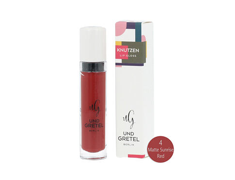 Lesk na rty Und Gretel KNUTZEN Lip Gloss 6 ml 4 Matte Sunrise Red