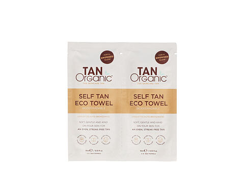 Samoopalovací přípravek TanOrganic Self Tan Eco Towels 2x10 ml