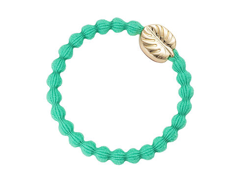 Gumička na vlasy By Eloise London Gold Palm Leaf Jungle Green 1 ks Jungle Green
