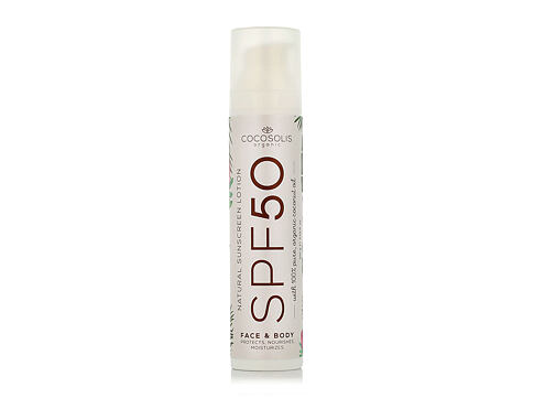 Opalovací přípravek na tělo COCOSOLIS Natural Sunscreen Lotion Face & Body SPF50 100 ml