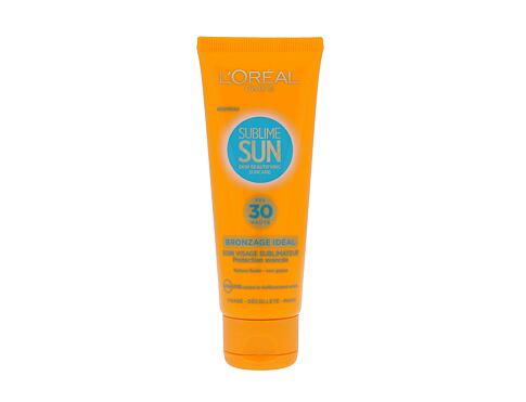 Opalovací přípravek na obličej L'Oréal Paris Sublime Sun Skin Beautifying Suncare SPF30 75 ml