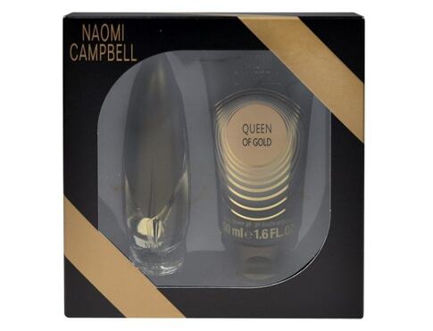 Toaletní voda Naomi Campbell Queen Of Gold 15 ml poškozená krabička Kazeta