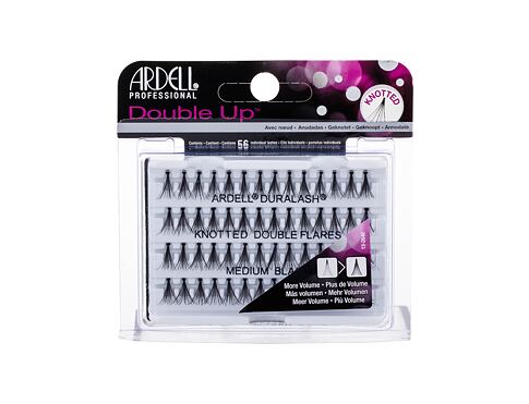 Umělé řasy Ardell Double Up  Duralash Knotted Double Flares 56 ks Medium Black