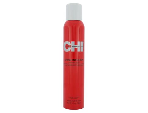 Pro lesk vlasů Farouk Systems CHI Shine Infusion Hair Shine Spray 150 g poškozený flakon