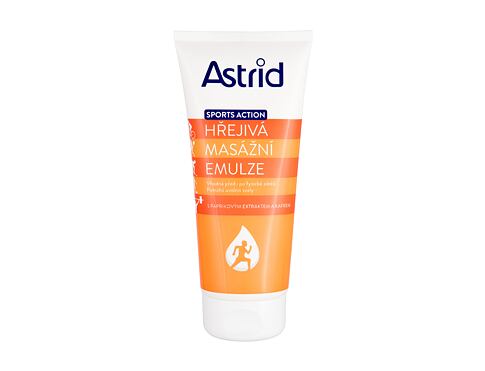 Masážní přípravek Astrid Sports Action Warming Massage Emulsion 200 ml
