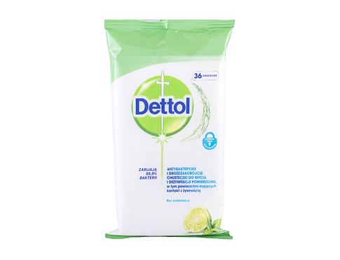 Antibakteriální přípravek Dettol Antibacterial Cleansing Surface Wipes Lime & Mint 36 ks
