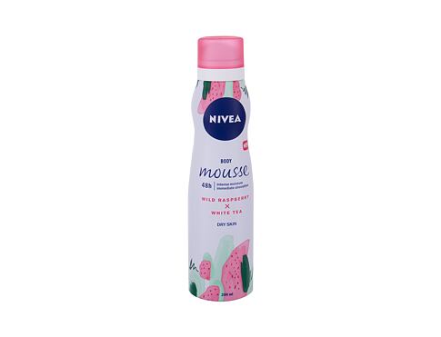 Tělové mléko Nivea Body Mousse Wild Raspberry x White Tea 48h 200 ml