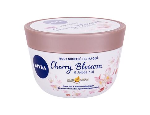 Tělový krém Nivea Body Soufflé Cherry Blossom & Jojoba Oil 200 ml