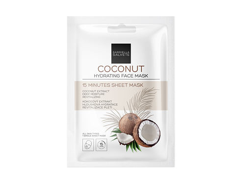 Pleťová maska Gabriella Salvete 15 Minutes Sheet Mask 1 ks Coconut