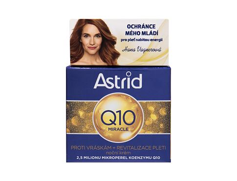 Noční pleťový krém Astrid Q10 Miracle 50 ml poškozená krabička