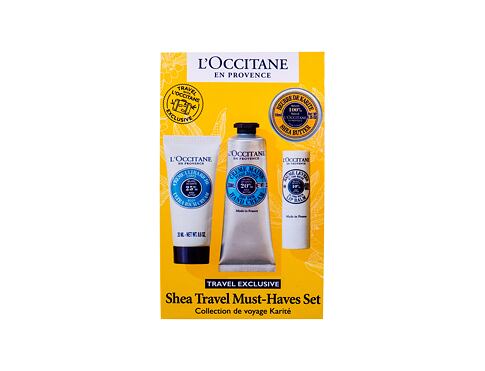 Tělový krém L'Occitane Shea Butter Travel Set 20 ml poškozená krabička Kazeta