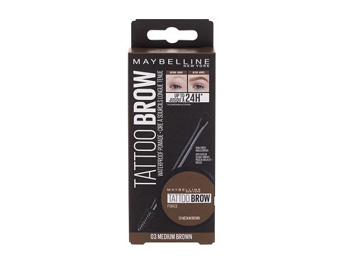 Gel a pomáda na obočí Maybelline Tattoo Brow Lasting Color Pomade 4 g 03 Medium Brown