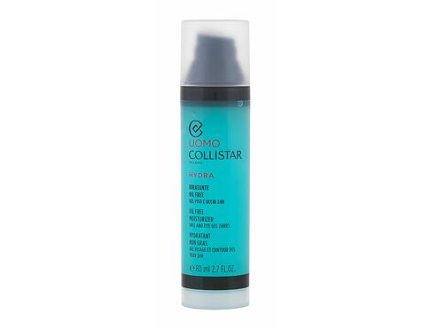 Pleťový gel Collistar Uomo Hydra Oil Free Moisturizer Face and Eye Gel 80 ml