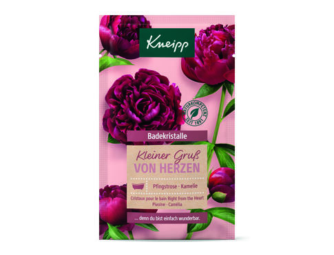 Koupelová sůl Kneipp Mineral Bath Salt Right From The Heart Peony & Camellia 60 g