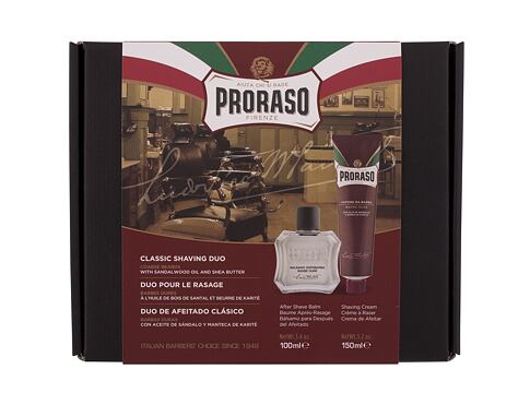 Balzám po holení PRORASO Red Classic Shaving Duo 100 ml poškozená krabička Kazeta