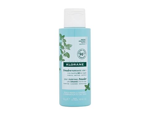 Čisticí pěna Klorane Aquatic Mint 3 IN 1 Purifying Powder 50 g