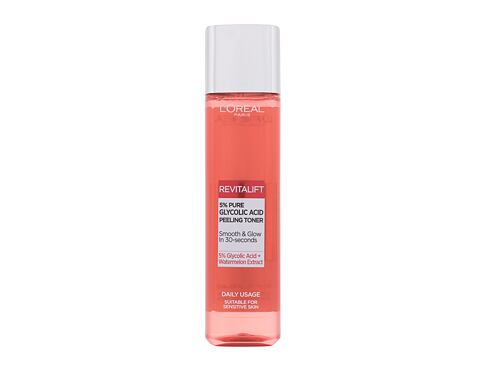 Pleťová voda a sprej L'Oréal Paris Revitalift 5% Pure Glycolic Acid Peeling Toner 180 ml