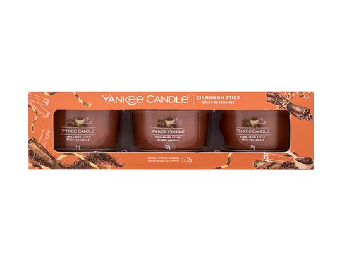 Vonná svíčka Yankee Candle Cinnamon Stick 37 g poškozená krabička Kazeta