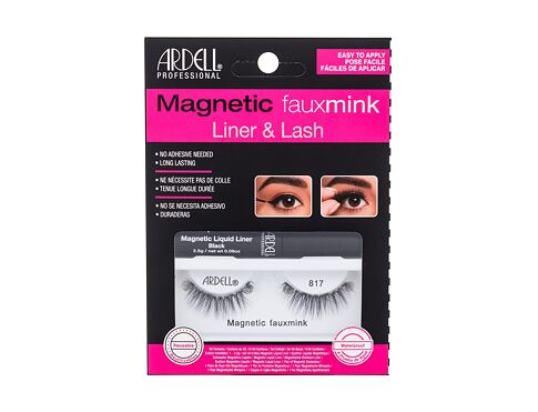 Umělé řasy Ardell Magnetic Faux Mink 817 1 ks Black poškozená krabička Kazeta