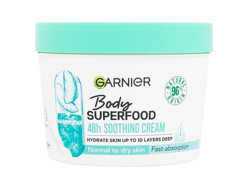 Tělový krém Garnier Body Superfood 48h Soothing Cream Aloe Vera + Magnesium 380 ml