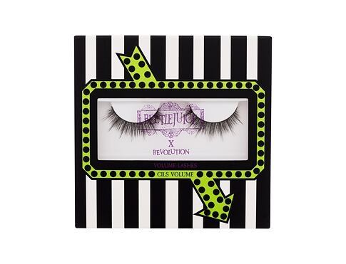 Umělé řasy Makeup Revolution London Beetlejuice Volume Lashes 1 ks Black