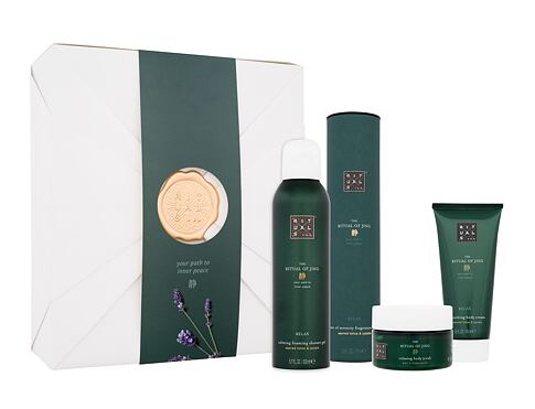 Sprchová pěna Rituals The Ritual Of Jing 4 Calming Bestsellers 200 ml poškozená krabička Kazeta