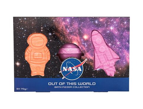 Bomba do koupele NASA Out Of This World Bath Fizzer Collection 70 g poškozená krabička Kazeta