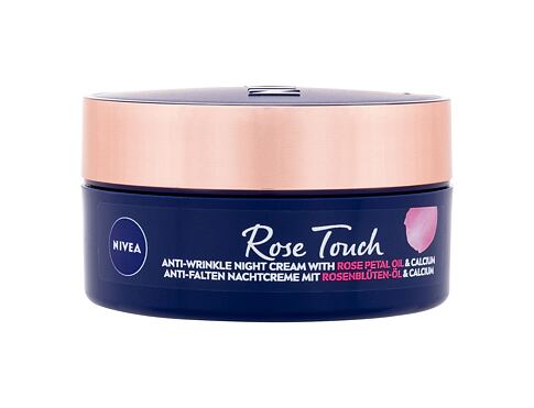 Noční pleťový krém Nivea Rose Touch Anti-Wrinkle Night Cream 50 ml poškozená krabička