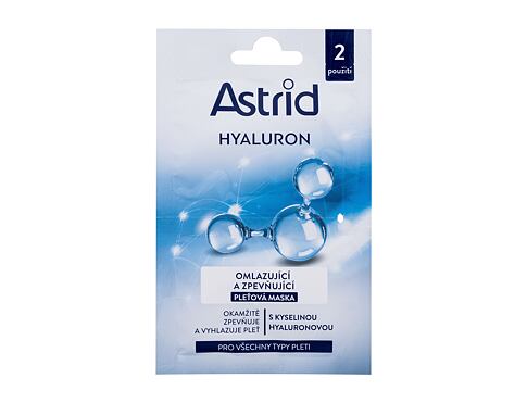 Pleťová maska Astrid Hyaluron Rejuvenating And Firming Facial Mask 2x8 ml