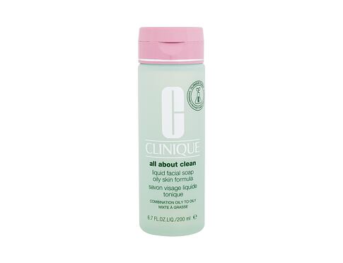 Čisticí mýdlo Clinique All About Clean Liquid Facial Soap Oily Skin Formula 200 ml