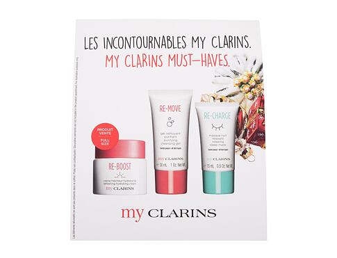 Denní pleťový krém Clarins My Clarins Must-Haves 50 ml poškozená krabička Kazeta