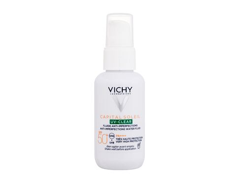 Opalovací přípravek na obličej Vichy Capital Soleil UV-Clear Anti-Imperfections Water Fluid SPF50+ 40 ml