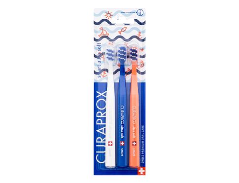 Klasický zubní kartáček Curaprox Smart Ultra Soft Trio Sailing Limited Edition 3 ks
