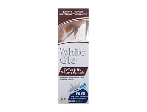 Zubní pasta White Glo Coffee & Tea Drinkers Formula 100 ml poškozená krabička