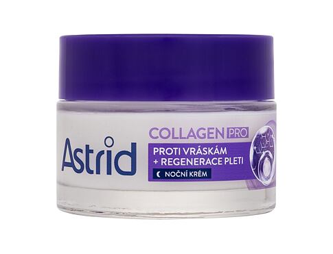 Noční pleťový krém Astrid Collagen PRO Anti-Wrinkle And Regenerating Night Cream 50 ml poškozená krabička