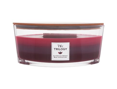 Vonná svíčka WoodWick Trilogy Sun Ripened Berries 453,6 g poškozený obal